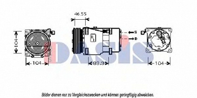 AKS DASIS 851818n -  Компрессор, кондиционер